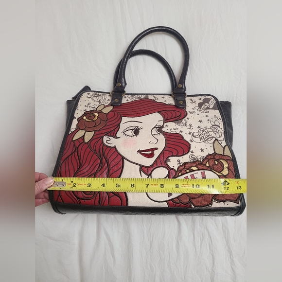 Loungefly Disney The Little Mermaid Ariel True Love Tattoo Tote Bag Purse - Picture 14 of 15
